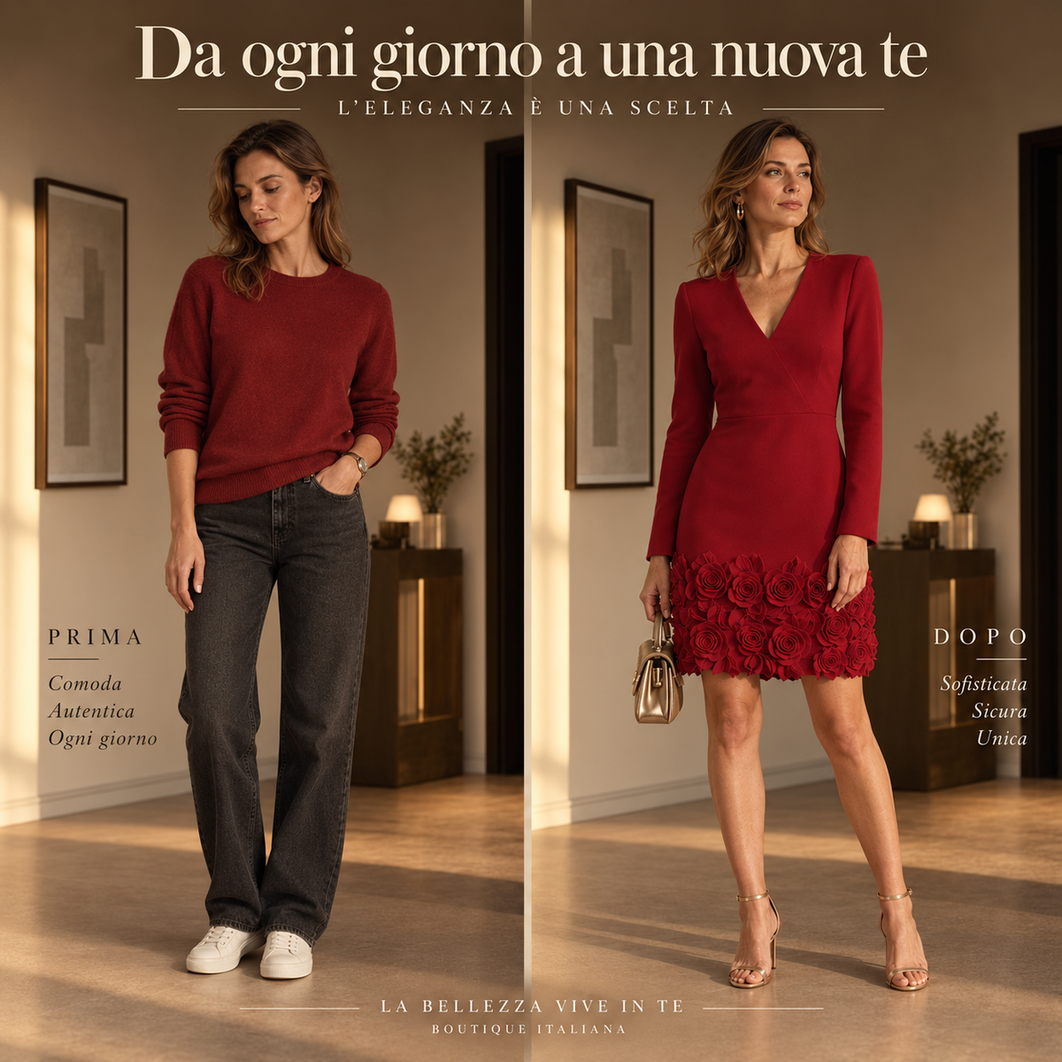 Vittoria | Elegante vestido con refinados detalles florales en relieve