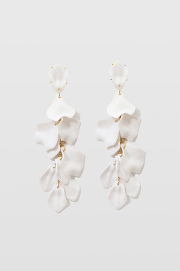 Pendientes de Gota de Pétalo de Orquídea