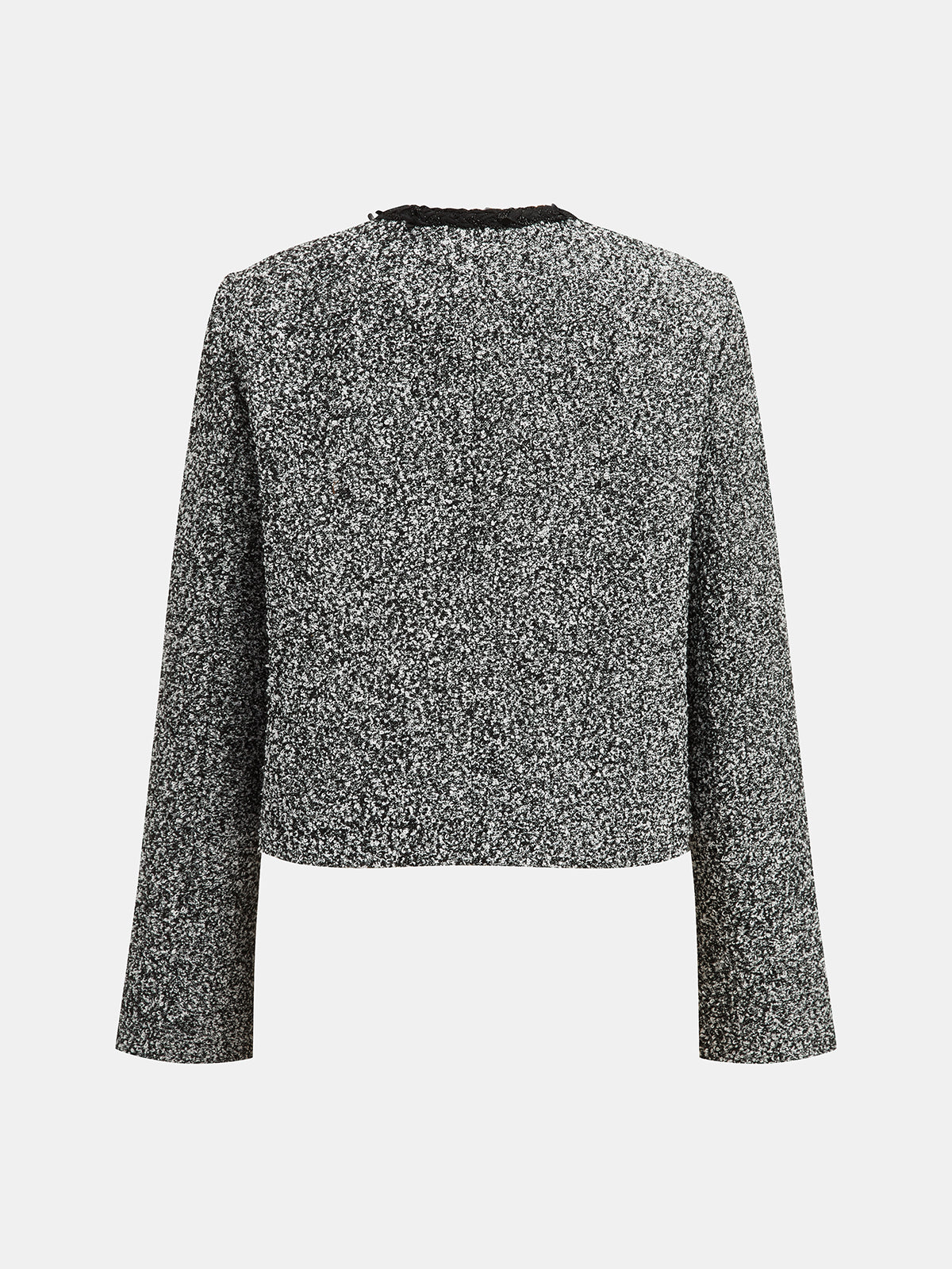 Conjunto de falda de dos piezas en tweed moteado