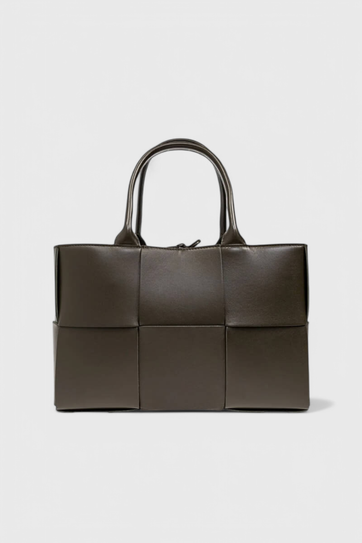 Bolsa de compras Bronte tejida, elegante y versátil