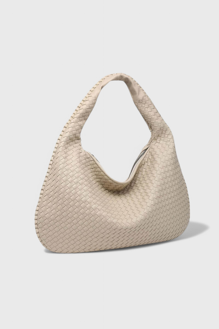 Bolso de hombro Tilly tejido artesanal con estilo moderno