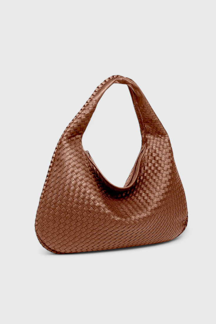 Bolso de hombro Tilly tejido artesanal con estilo moderno