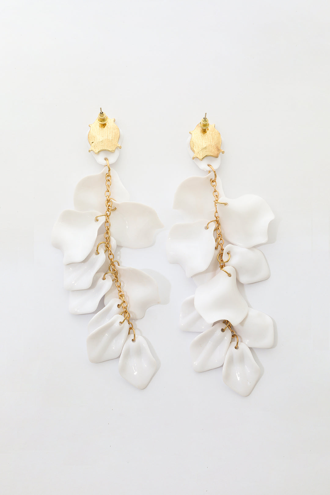 Pendientes de Gota de Pétalo de Orquídea