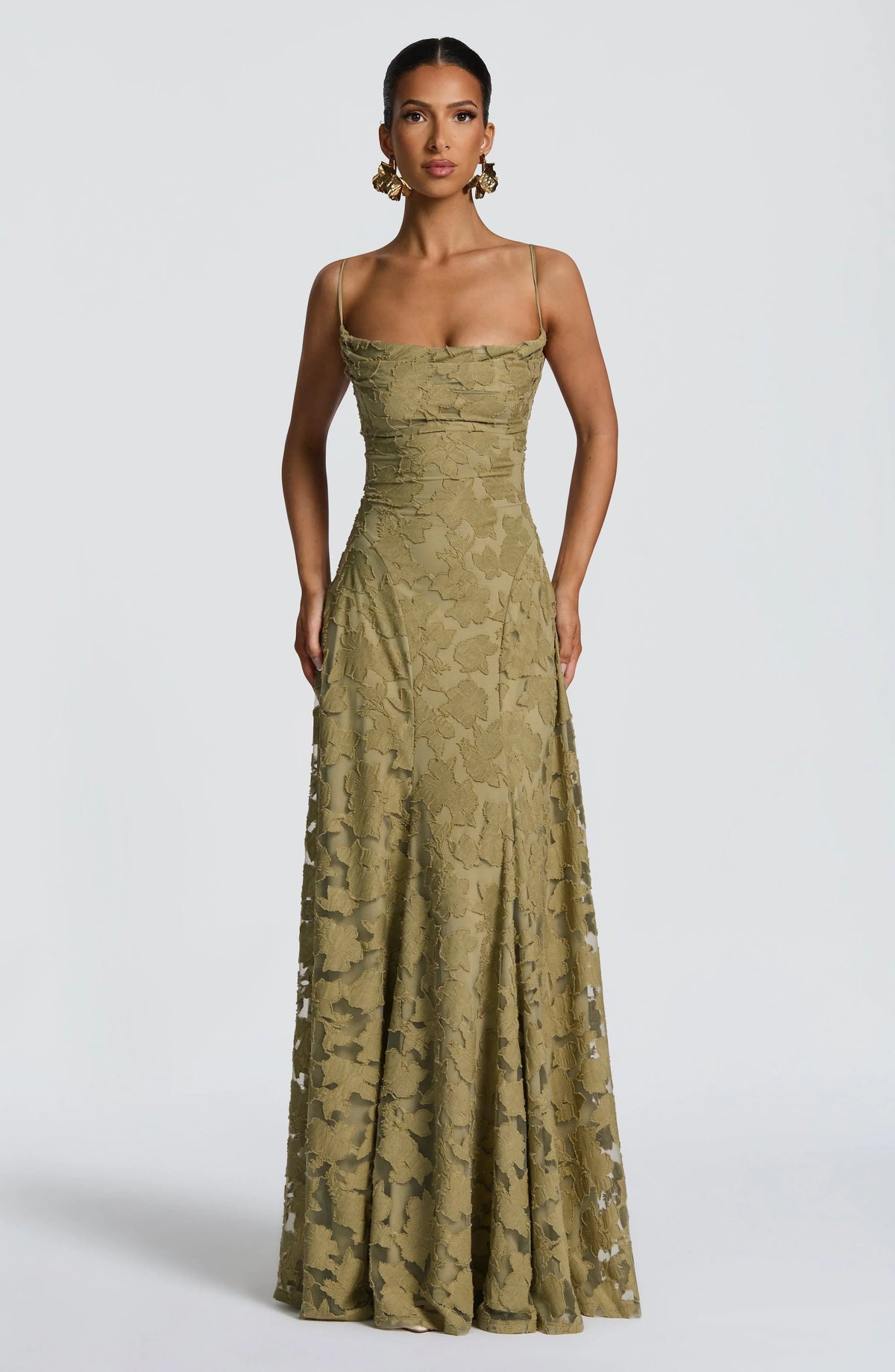 Sofía • Vestido largo floral con tirantes elegantes