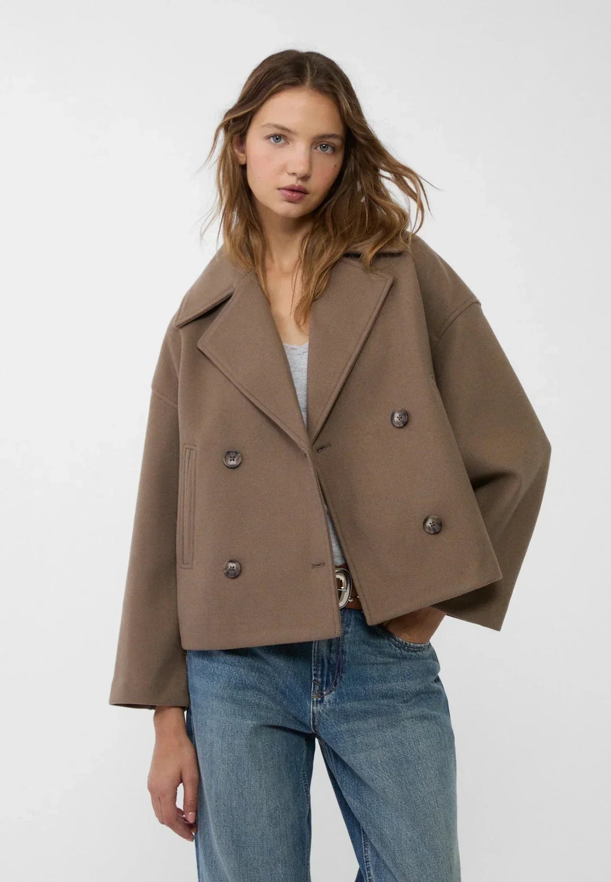 Chaqueta Cruzada de Invierno para Mujer – Elegancia y Abrigo Atemporal