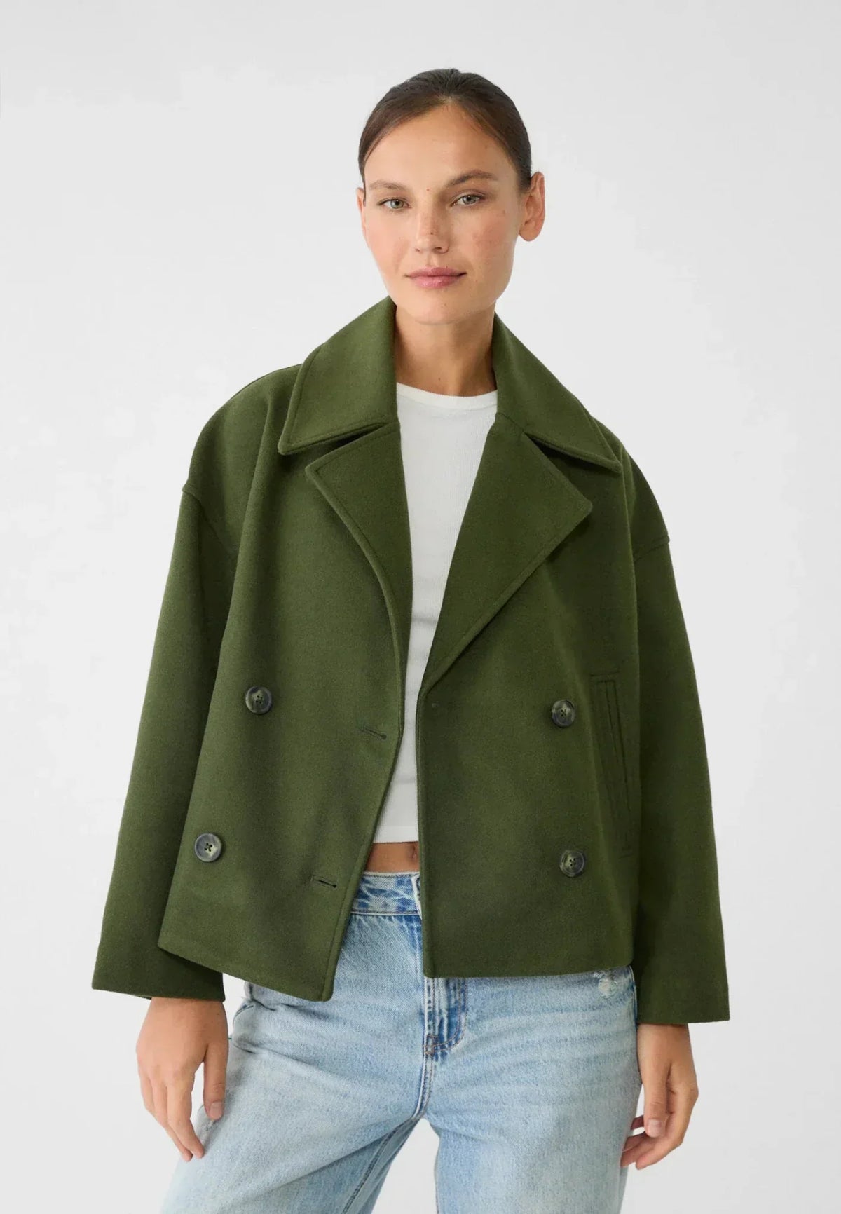 Chaqueta Cruzada de Invierno para Mujer – Elegancia y Abrigo Atemporal