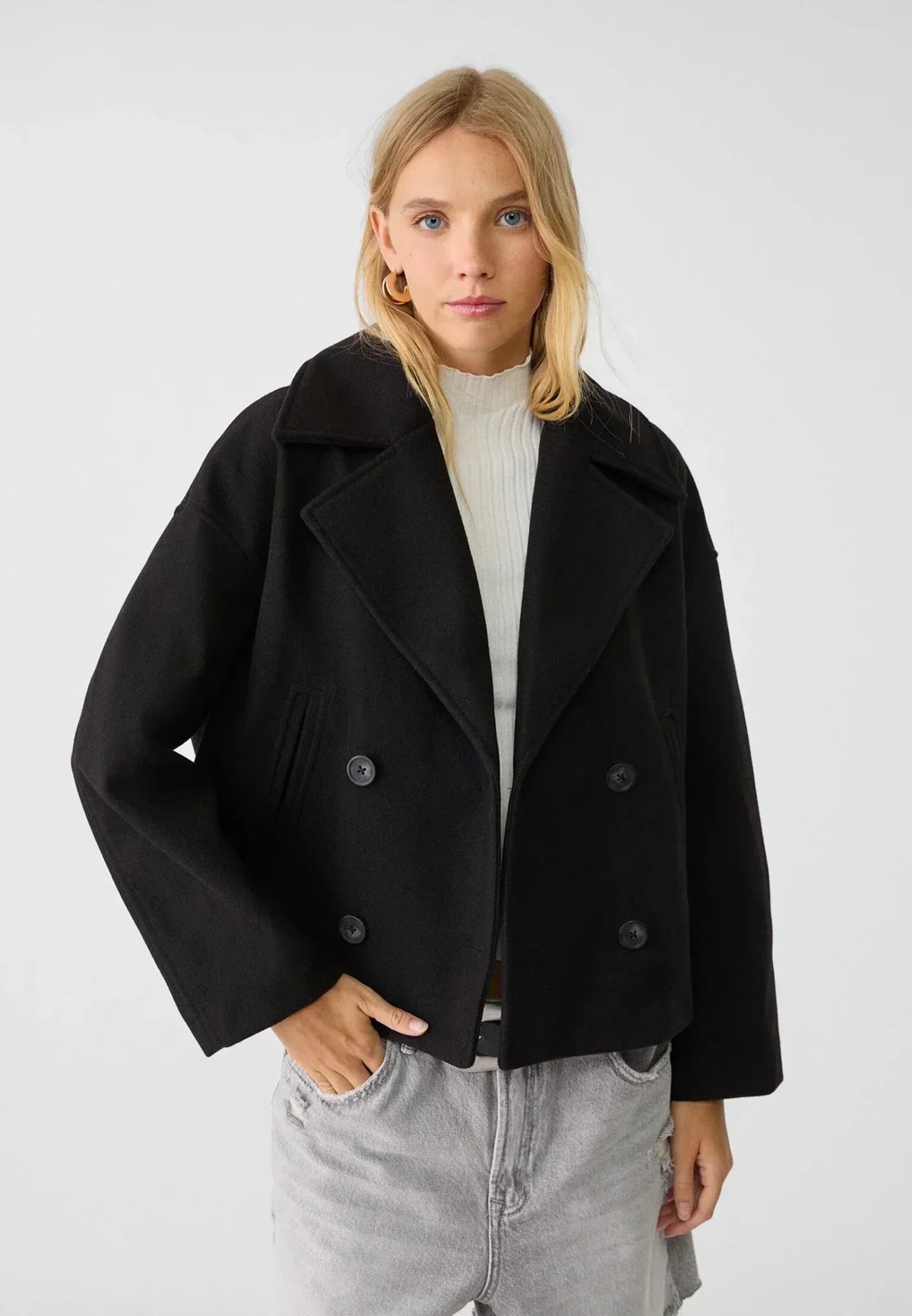 Chaqueta Cruzada de Invierno para Mujer – Elegancia y Abrigo Atemporal