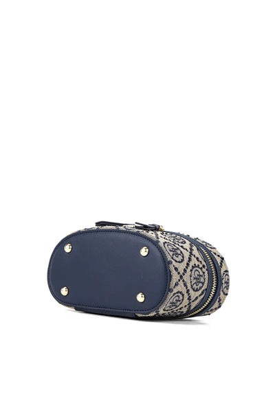 Bolso de mano con adornos de estrellas Jacquard