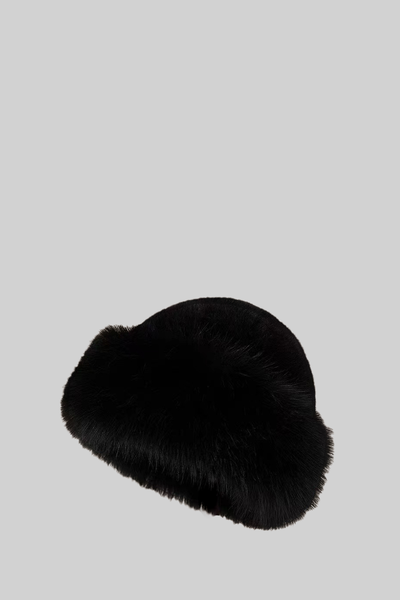 Sombrero Peludo de Ala Ancha – Negro