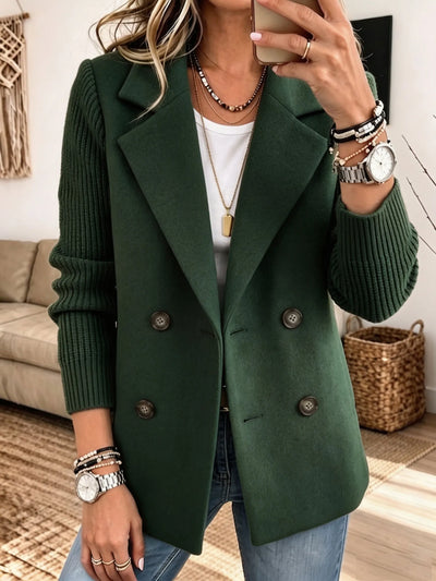 Carla | Blazer elegante con sofisticadas mangas de punto