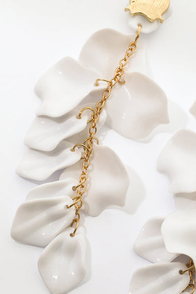 Pendientes de Gota de Pétalo de Orquídea