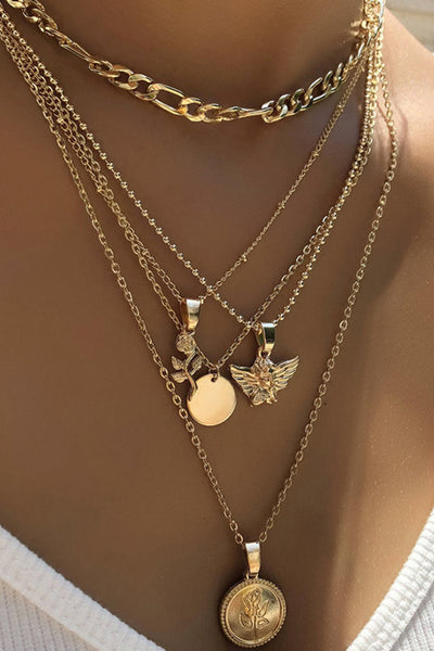 Collar de Rosa y Ángel