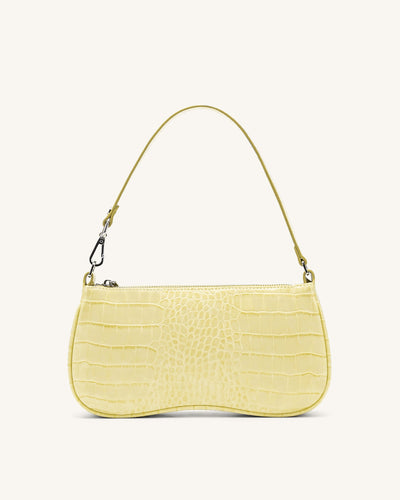 Pochette Eva Efecto Cocodrilo – Amarillo Claro
