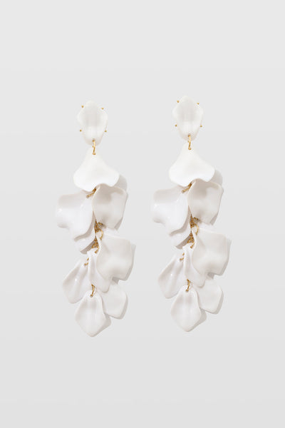 Pendientes de Gota de Pétalo de Orquídea
