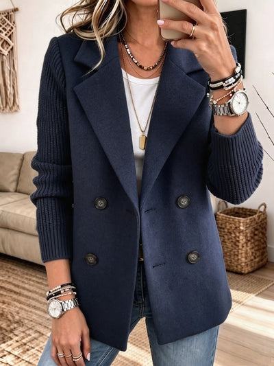 Carla | Blazer elegante con sofisticadas mangas de punto