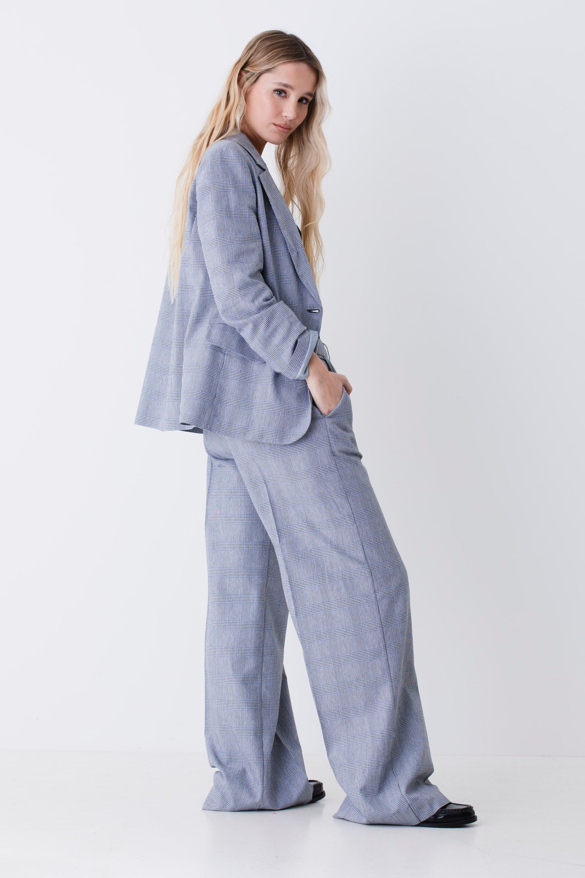 Traje de una botonadura en príncipe de Gales - PE26