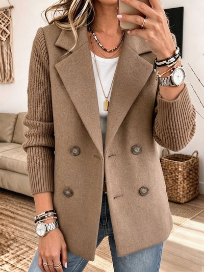 Carla | Blazer elegante con sofisticadas mangas de punto