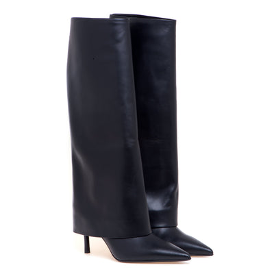 Botas de Piel con Tacón 70 mm