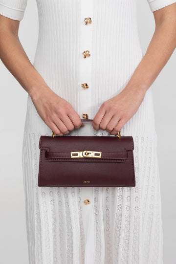 Mini Bolso Estructurado con Herrajes Dorados