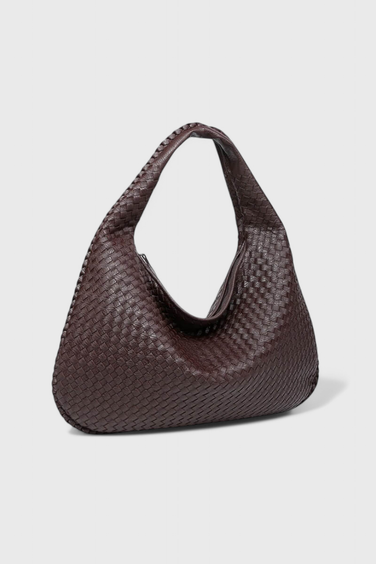 Bolso de hombro Tilly tejido artesanal con estilo moderno