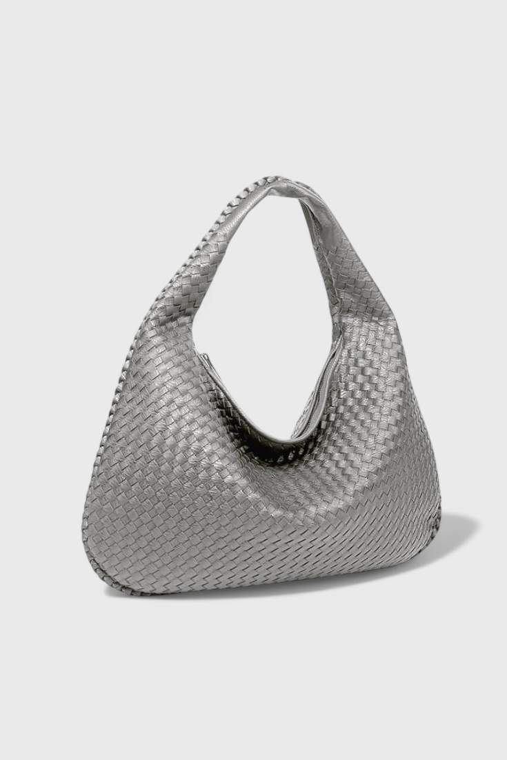 Bolso de hombro Tilly tejido artesanal con estilo moderno
