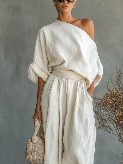 Carmen | Conjunto elegante con los hombros descubiertos