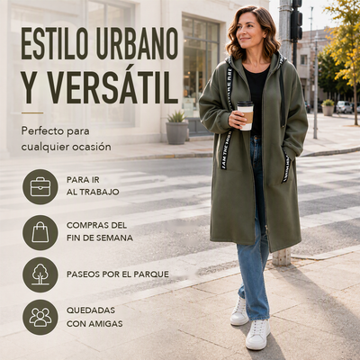 Abrigo sudadera: estilo urbano y versátil