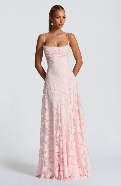 Sofía • Vestido largo floral con tirantes elegantes