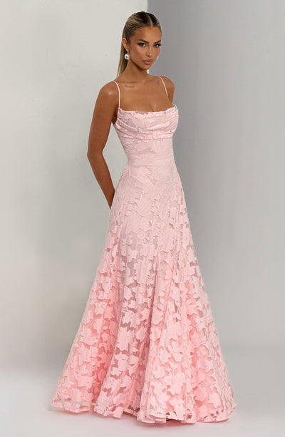 Sofía • Vestido largo floral con tirantes elegantes