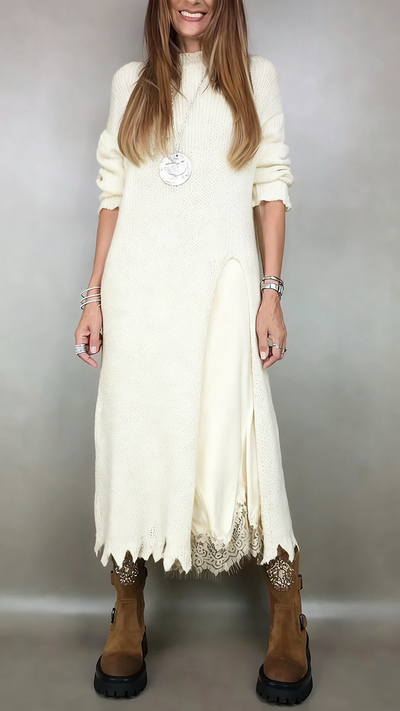 Laluna | Conjunto elegante de jersey largo y vestido
