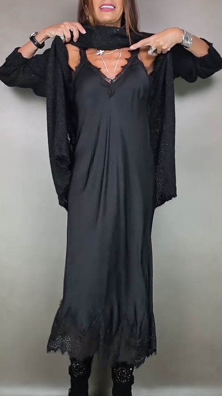 Laluna | Conjunto elegante de jersey largo y vestido