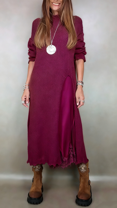 Laluna | Conjunto elegante de jersey largo y vestido
