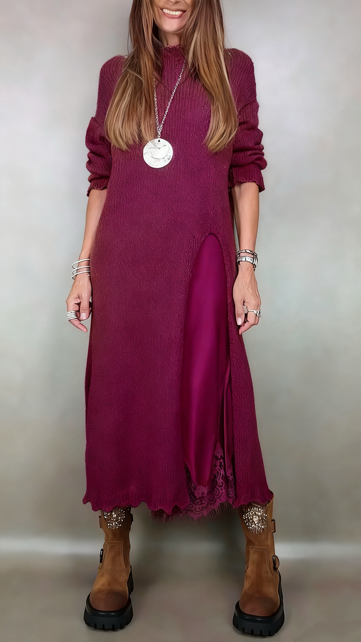 Laluna | Conjunto elegante de jersey largo y vestido