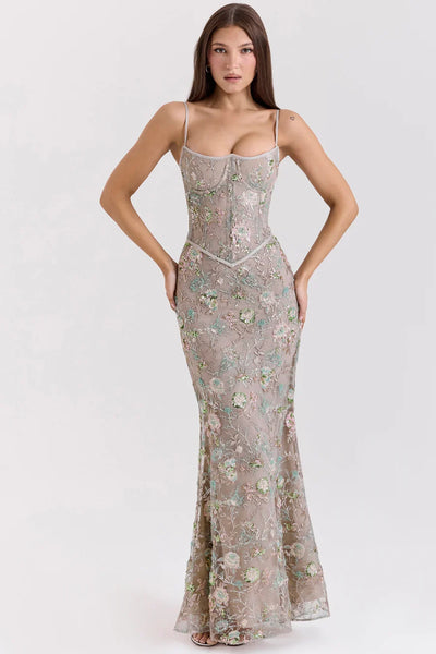 Naima • Vestido maxi elegante con caída fluida