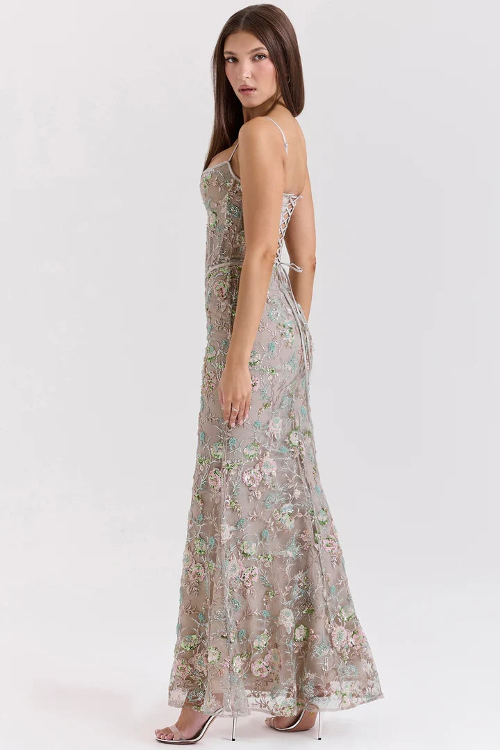 Naima • Vestido maxi elegante con caída fluida