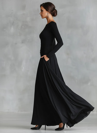 Rubina vestido largo negro